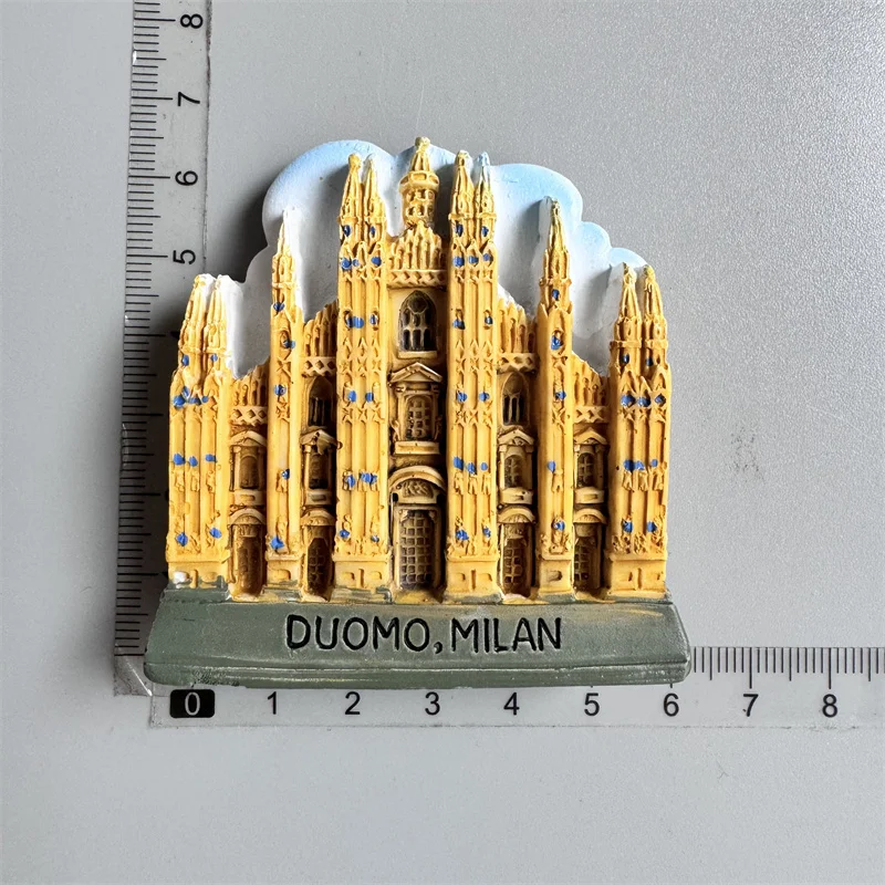 Magnete Frigorifero 3D Sicilia - Souvenir Viaggio In Resina Dipinto A Mano - Regalo Turistico Artigianale Per Casa E Cucina - Dimensioni 8x5 Cm