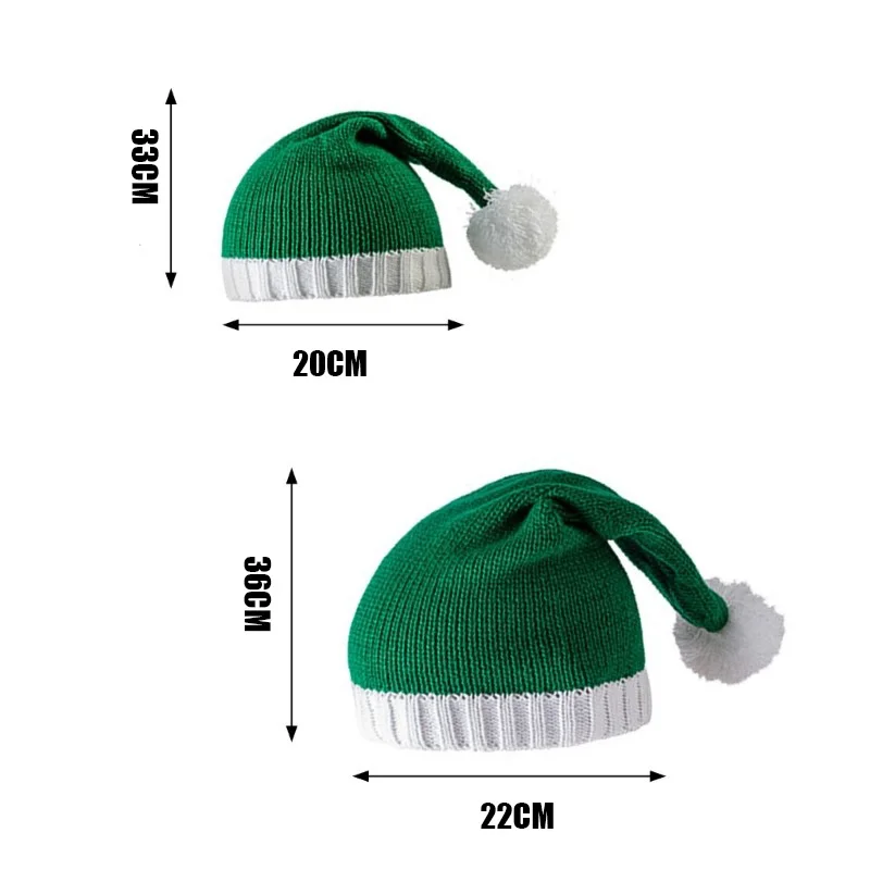 Christmas Knitted Hat Adults Children Warm Crochet Hat Santa Claus christmas beanie hat