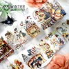 2m/Roll Magic House PET Stickers Decorative Fantasy Transparent Tape For Scrapbooking Journal Aesthetic Stationery 4