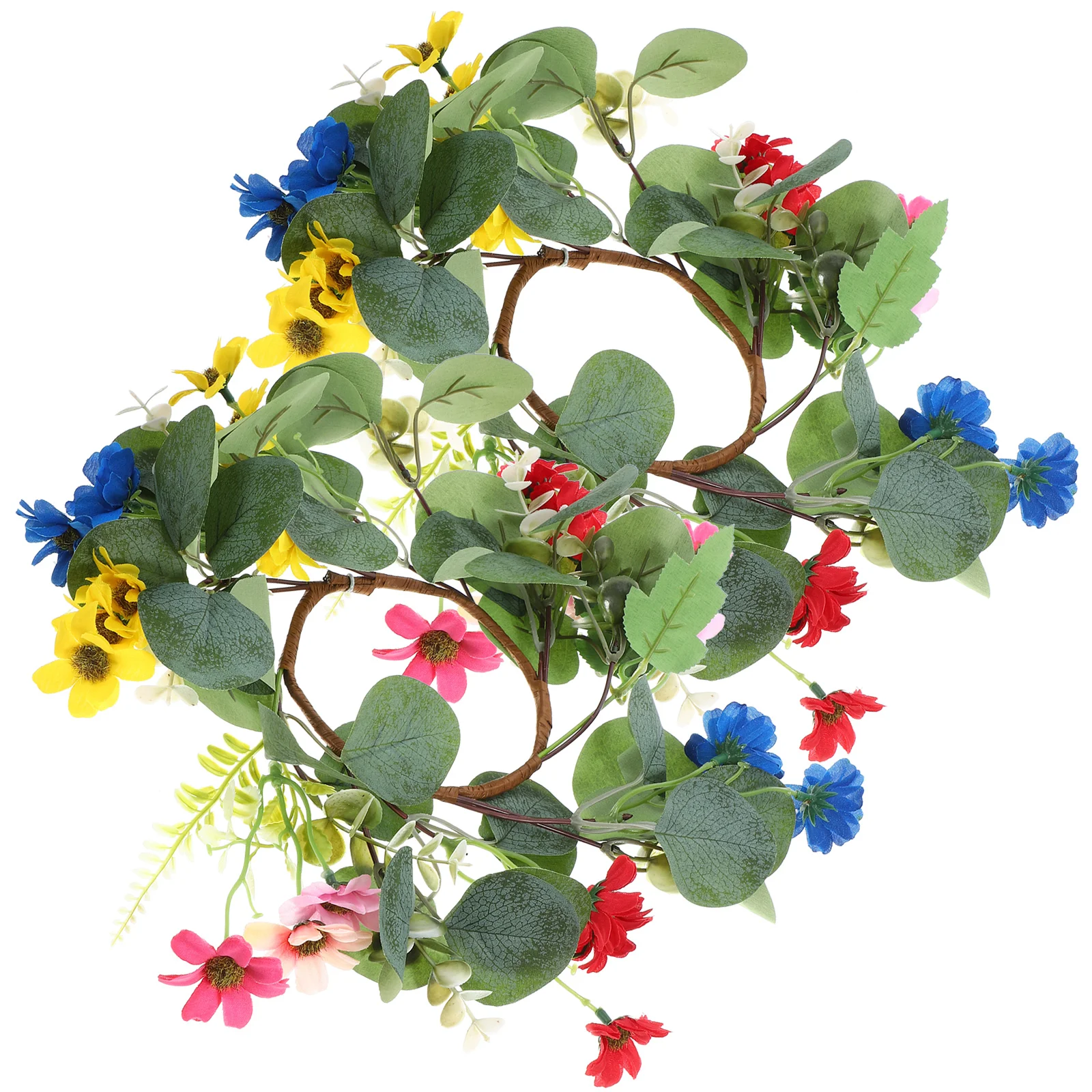 

Birthday Wedding Spring Candle Rings Candle Rings Wreaths Candle Rings Flower Candle Wreaths Rings Table Centerpiece