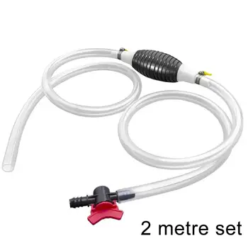 2M PVC Handy Manual Gas Oil Pump Car Fuel Pump Hand Straw Pump Durable For Liquid Gasoline Tuning Fuel Gasoline Diesel Pump 1