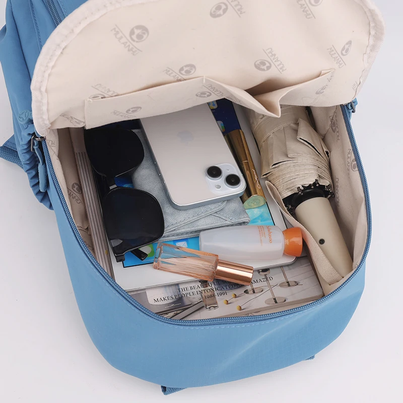 Casual Backpack Women Waterproof Nylon Back Pack Large  display picture 1