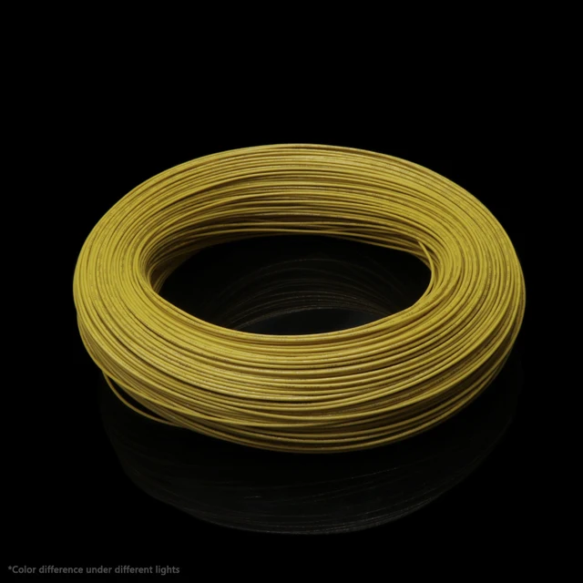 5/10M UL1332 PTFE Wire FEP Plastic Insulated High Temperature Electron Cable For 3D Printer 28/26/24/22/20/18/16/14/13/12/10AWG Yellow
