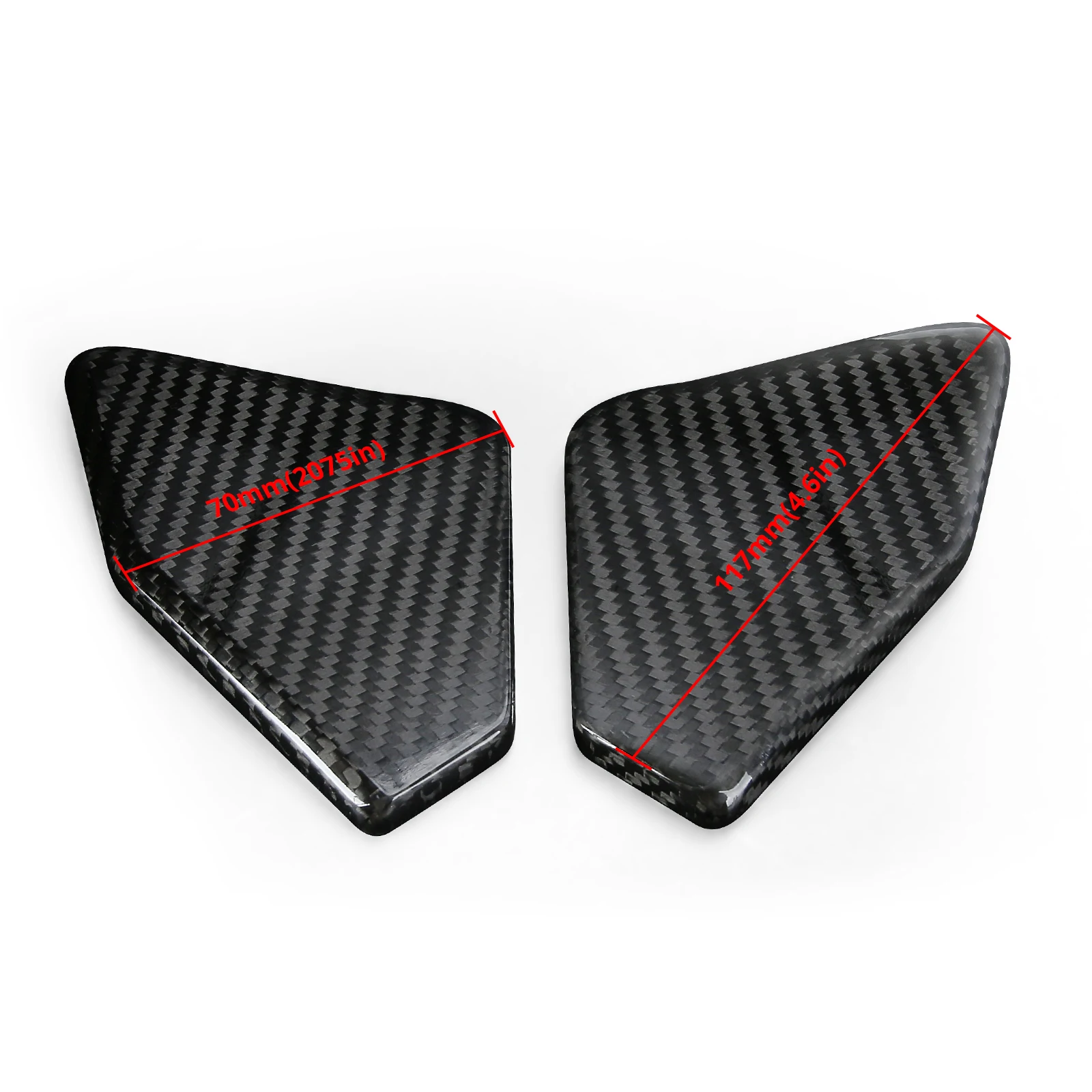 CBR650 Motorcycle accessories 3K Carbon Fiber Heel Plates Guard Protective Covers For HONDA CBR650R CB650R -