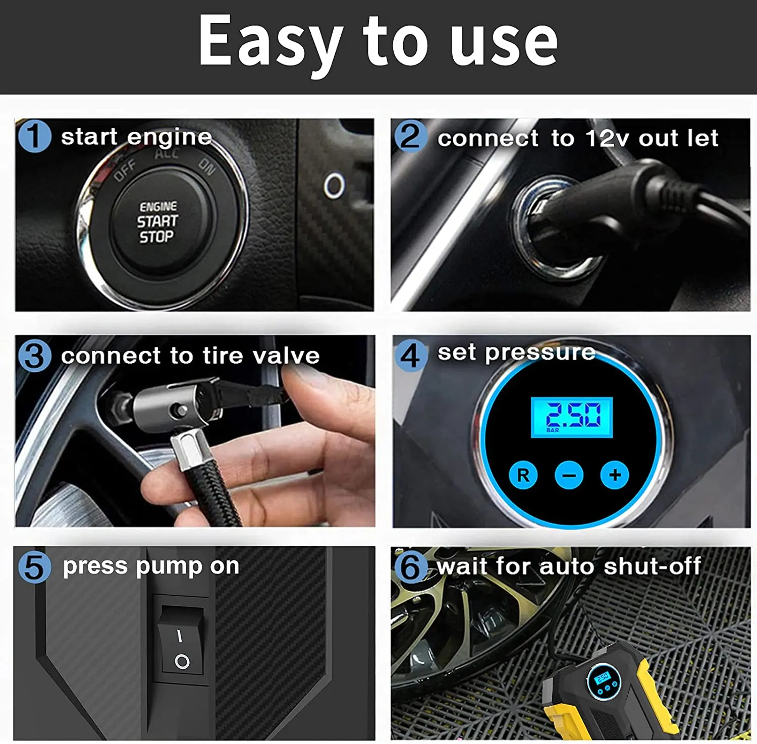 ������ ���� ����� �ڵ��� �ڵ� ����, �޴�� Ÿ�̾� ��â��, LED ����, �ڵ��� ������ ǳ�� �� ��Ÿ ��â��, DC 12V