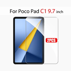 Premium Tempered Glass Screen Protector, 9.7 - Inch, 9H Hardness (For POCO Pad C1)