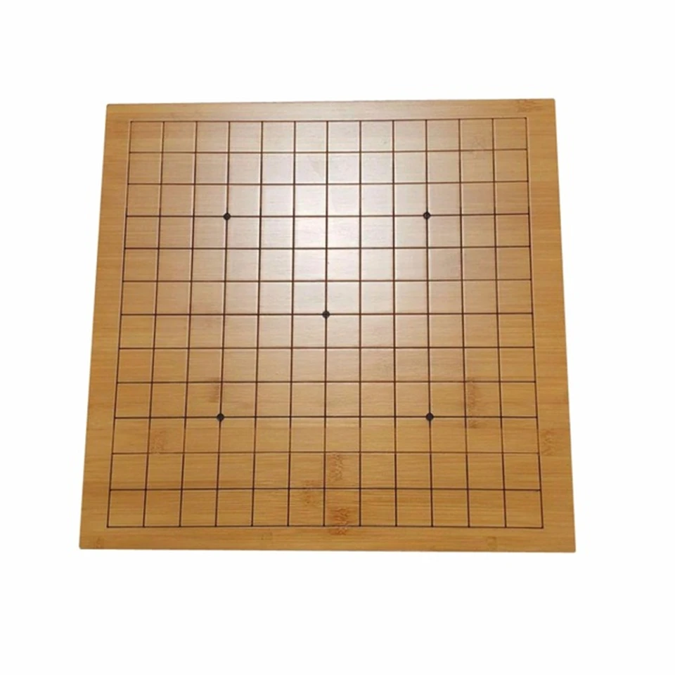 Exquisite Go Game Bamboo Board Go Chess 13 Road and 9 Road Chessboard 30*31.5*2cm Old Game of Go Weiqi International Checkers