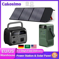 500W 200W Power Station With 100W Solar Panel 18V USB TYPE-C Portable Power Bank 345.6Wh 192Wh Lifepo4 Battery Charging Station 1