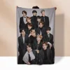 Kpop-BTS Knee Blanket for Sofa Decoration Fluffy Plaid Kid's Blanket King Size Luxury Throw Blankets and Throws Cobija Winter & 4