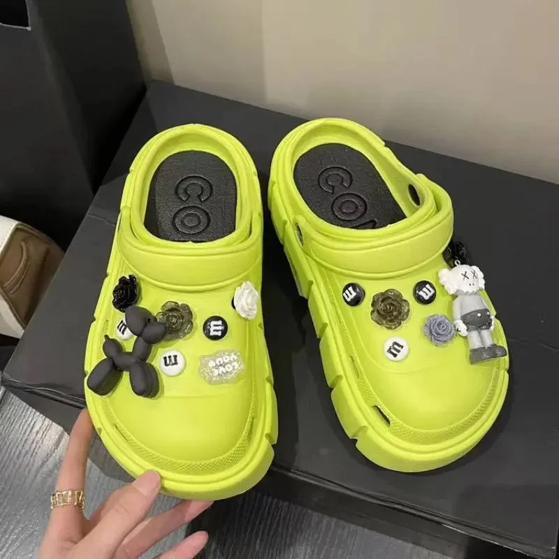 105 hole shoes Sesame Street-Green