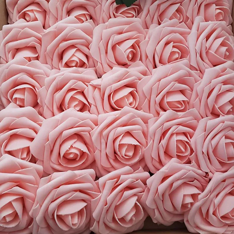 Artificial PE Foam Rose Flowers Bride Bouquet For Wedding Party Decorative Scrapbooking DIY 10/20/30 Heads 8CM artificial plants,artificial flowers,artificial rose,artificial flower bouquet,artificial flower