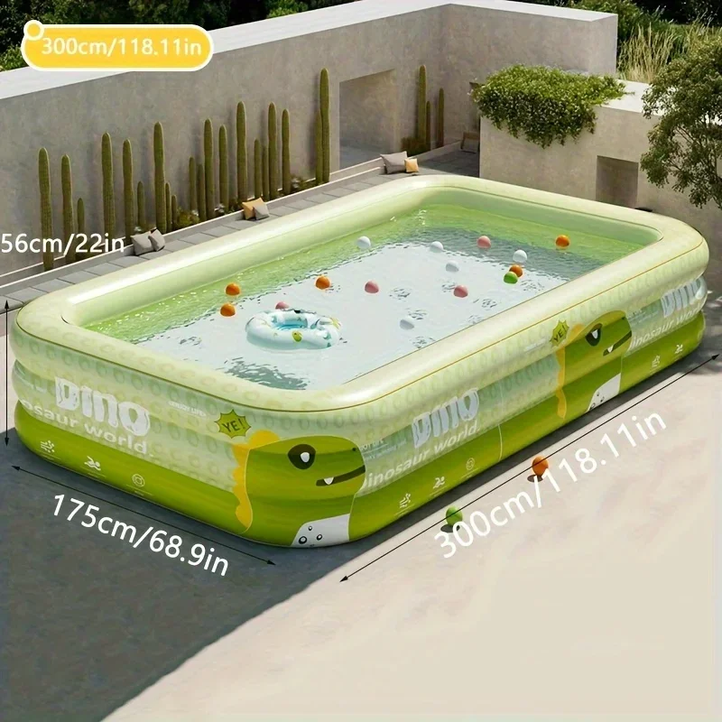 Thickened PVC inflatable swimming pool, home outdoor pool, adult children baby swimming pool, multiple sizes available.
