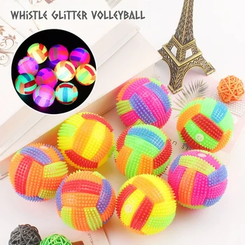 LAMGOOL Palla luminosa Giocattolo per cani Led Cucciolo Rimbalzante Masticare Palla per cani Giocattolo molare Palla leggera di colore per animali domestici Giocattoli interattivi per gatti Cani di piccola taglia
