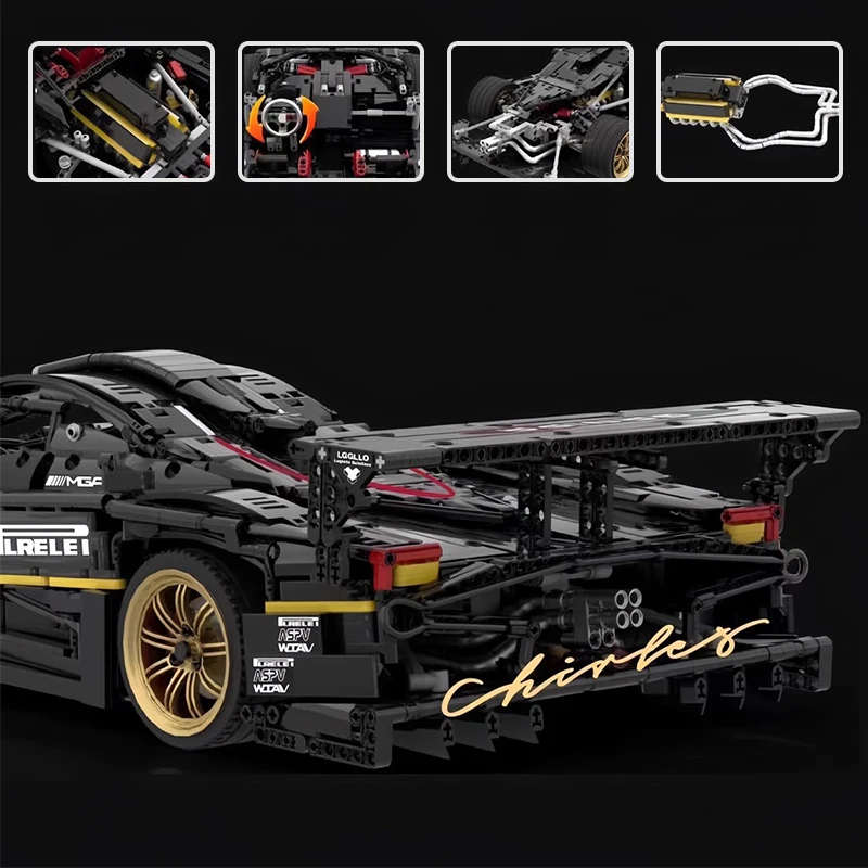 New 220907 Technical MOC PaganiR Zonda R Scale 1:8 Model Building Blocks Bricks Puzzle Toy For Adult Birthday Boys Gifts