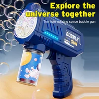Full-Automatic Space Bubble Blowing Toy Bubble Gun Outdoor Bubble Machine Gift Holiday Gift Toy (Without Bubble Water) 5