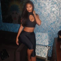 Carolyn Half High Round Neck Capri Set 1