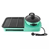 Multifunctional Electric Grills, Smokeless 3 in 1 Korean Style BBQ Hot Pot Multi cooker Machine, Non-Stick Electric Baking Pan 6