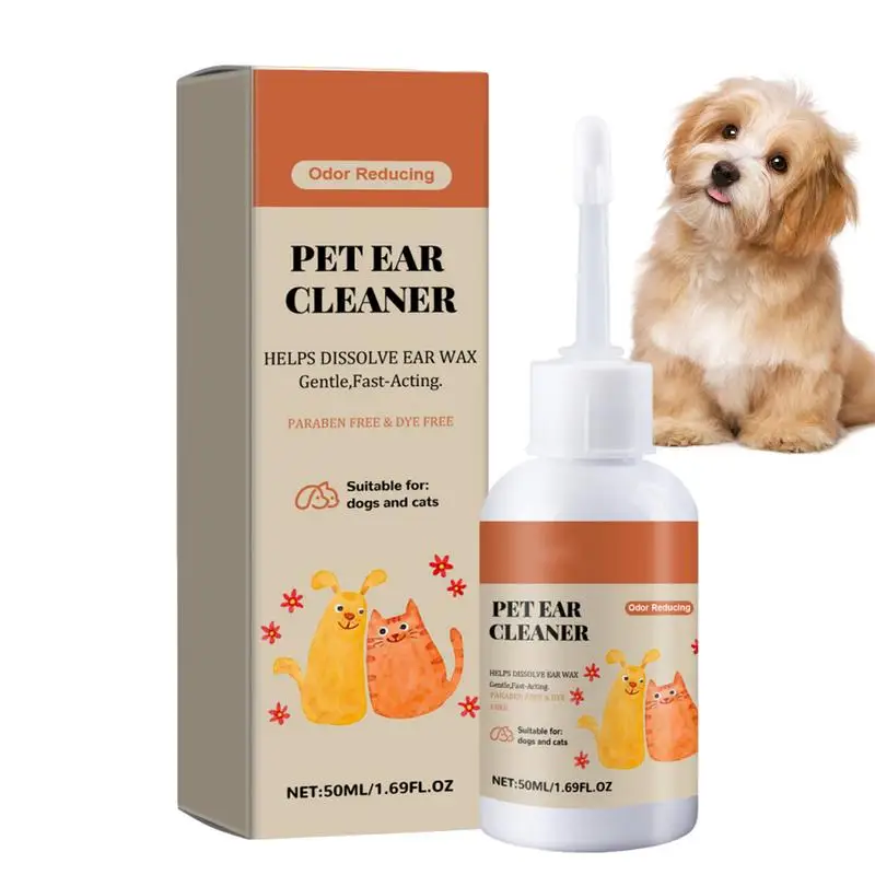 

Pet Ear Cleaner Effective Ear Wash Ear Cleanser Safe gentle pet Ear Cleaner and Deodorizer for Dogs kittens puppies Cats