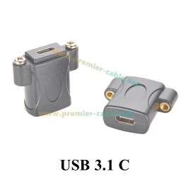 Schraubmontierbarer USB 3.0 Koppler 5Gbps USB Typ A Buchse zu Buchse Schottwand-Durchgangsverbinder für Scanner und Drucker – Detail 3