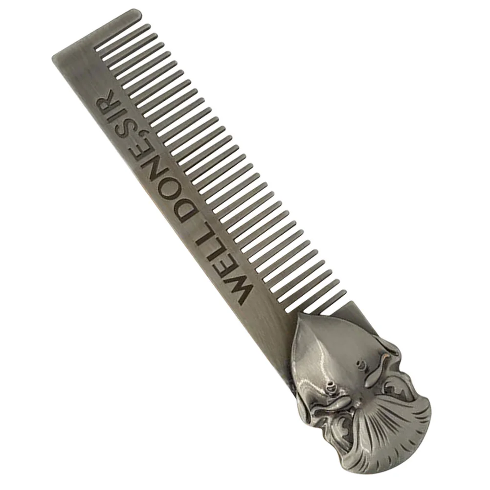 

Beard Styling Comb Fine Tooth Combs for Women The The Tools Hair Scalp Brush Dandruff Removal Stainless Steel