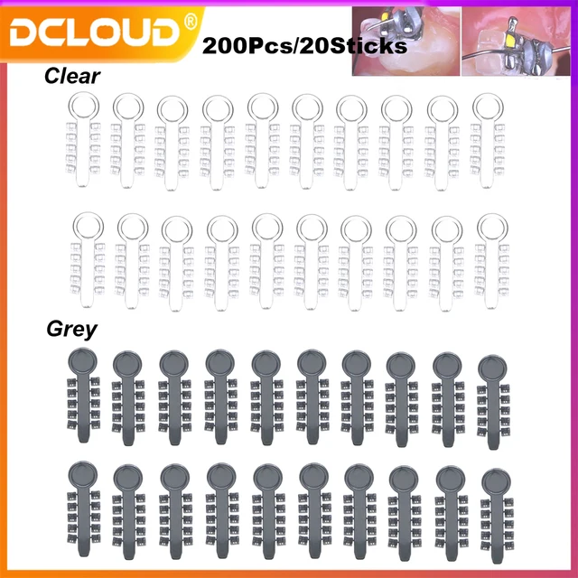 200Pc Dental Orthodontic Rotation Wedges Consumables Ligature Rotary Torsion Pad For Archwire Braces Treatment Material