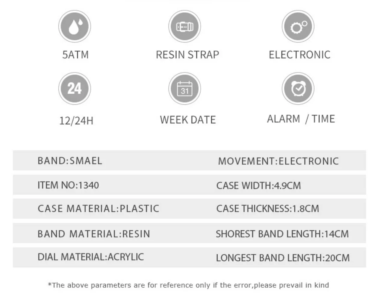2024 New Men Sport Watch Multifunctional Digital Waterproof Glow-in-the-dark Fashion Student Electronic Watch Relogio Masculino