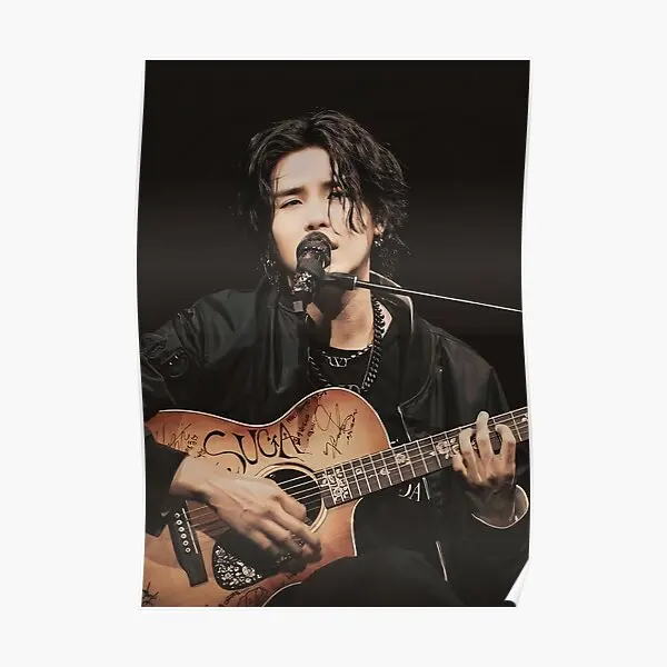 Мини-постер Yoongi для концерта, домашняя Современная винтажная картина, забавная картина, печать в комнате, украшение без рамки