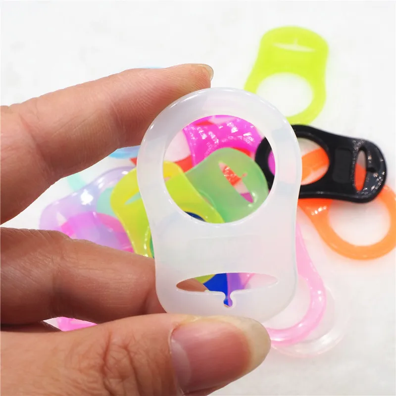 200pcs food grade BPA Free silicone baby mam pacifier teether dummy adapter holder rings for NUK