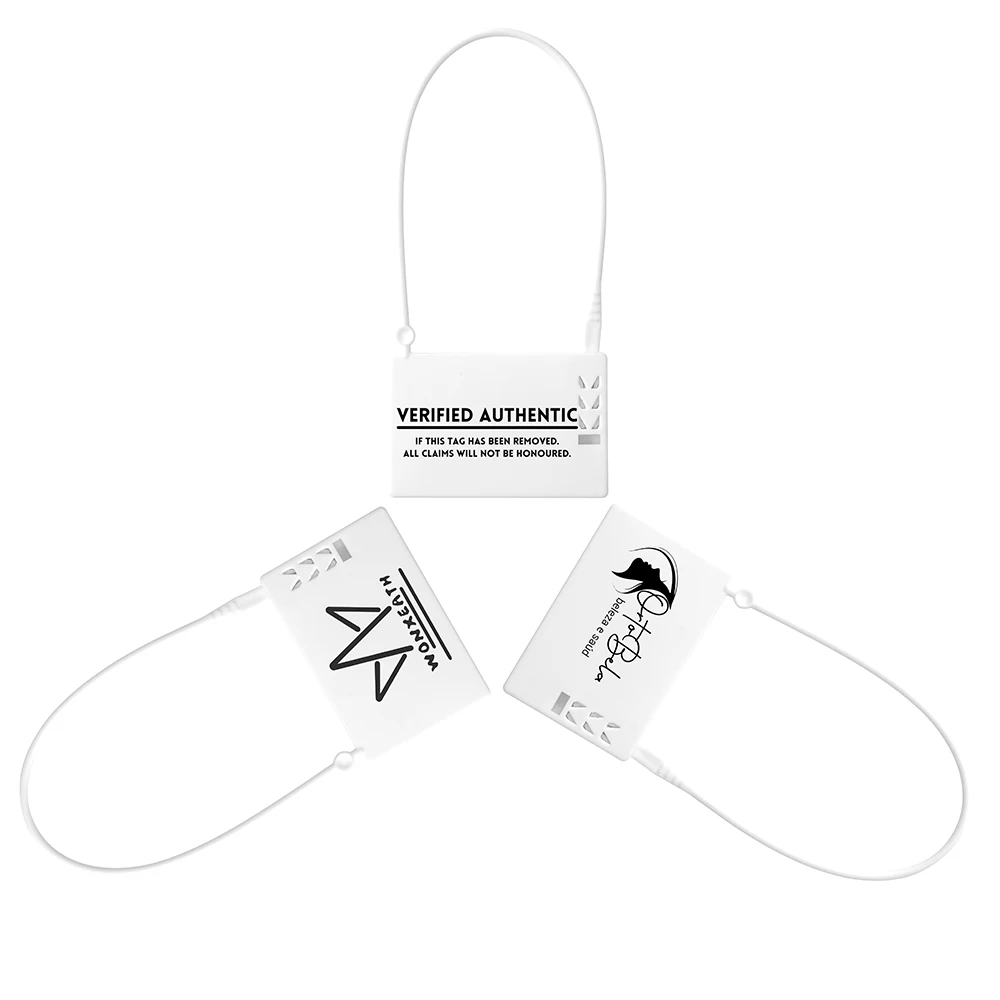 100Pcs Hang Tags Disposable Plastic Garment Security Clothing Brand Label Tag for Clothes Shoes Bags Gift 165mm/6.5"