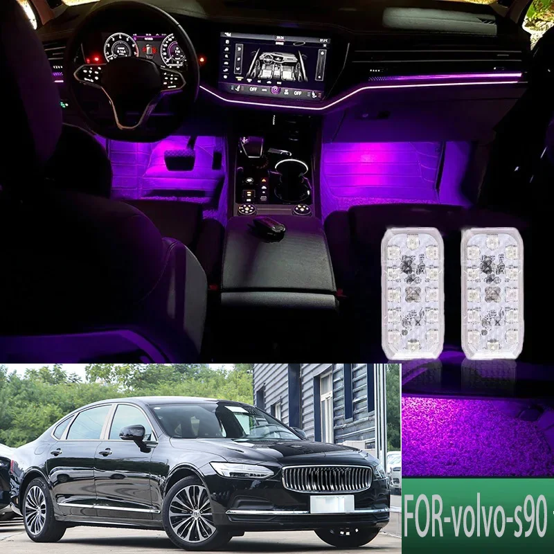 

FOR Volvo-s90 LED Car Interior Ambient Foot Light Atmosphere Decorative Lamps Party decoration lights Neon strips