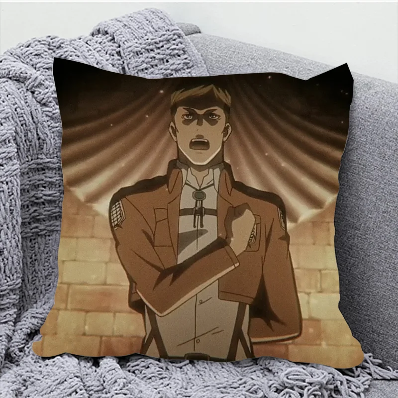 

Attack on Titan Decorative Pillows for Sofa Cushion Cover 45x45cm Couple Pillow Pillowcases 40x40 Pillowcase Cushions Home Decor