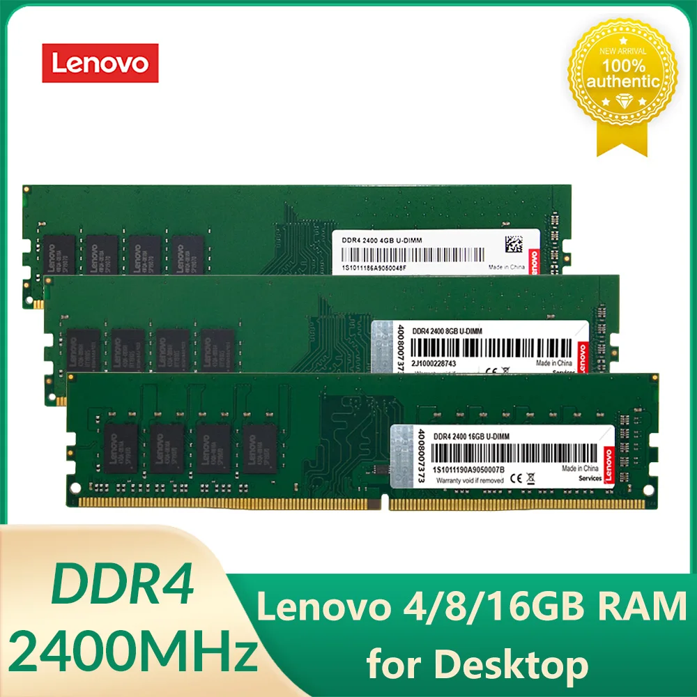 레노버 데스크탑 메모리, 컴퓨터 서버, 개인용 컴퓨터 미니 PC용, DDR4, 2400MHz, 4GB, 8GB, 16GB, 288 핀 U-DIMM 메모리