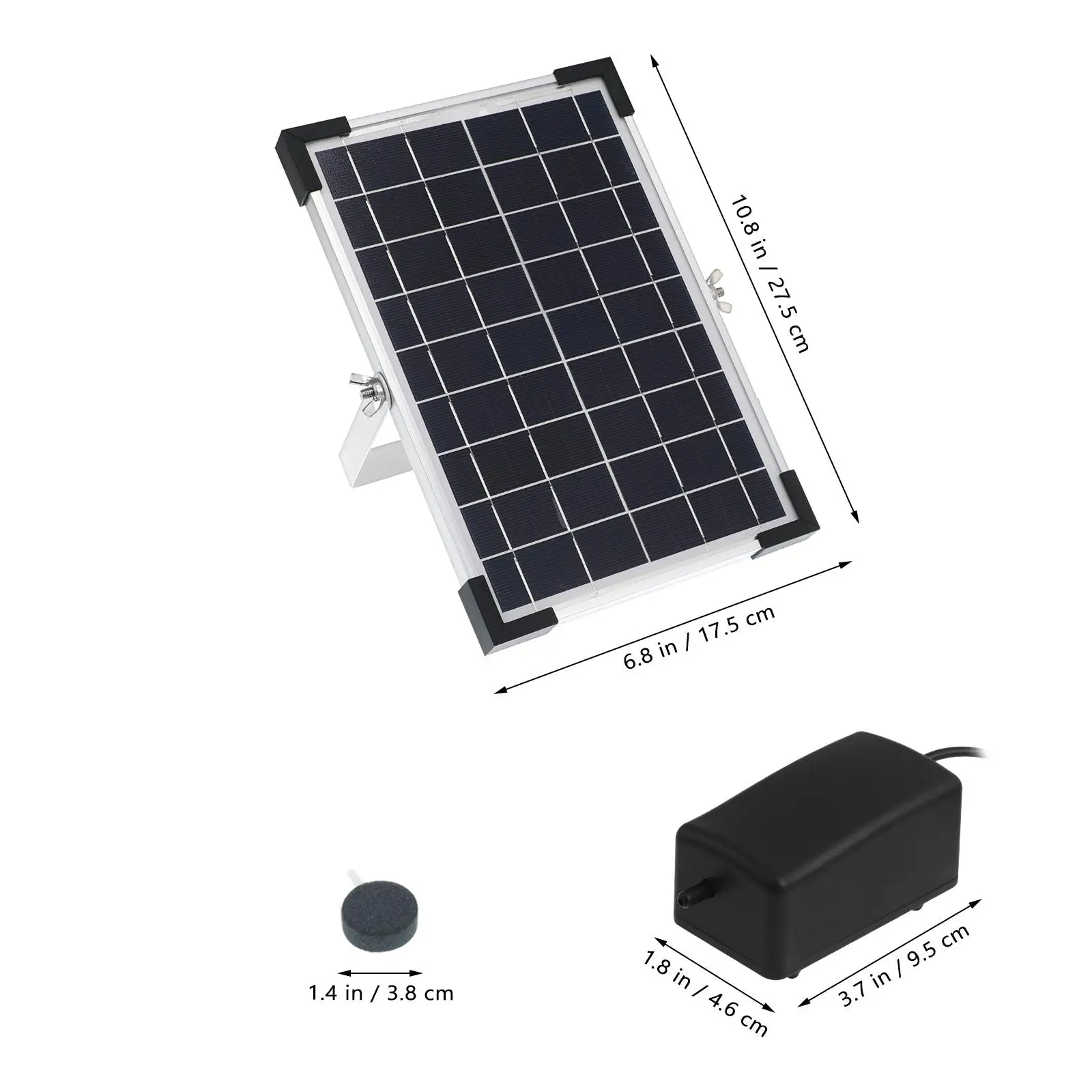 Solar Oxygen Pump Fish Tank Aerator Pond Water Pump Aquarium Air Pumps Accessories Pet Products Solar Panel Kit
