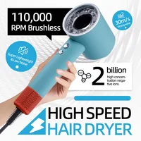 Negative Ionic Leafless Electric Hair Dryer High-Speed Low Noise Constant Temperature Quick Drying Intelligent Temperature 1