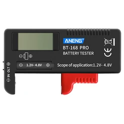 Universal Digital Battery Tester for Various Alkaline and Li-ion Batteries (BT-168 PRO)