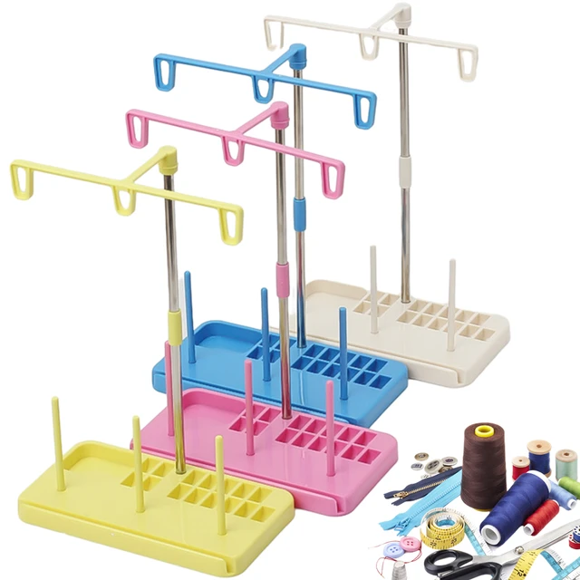 Lightweight Thread Spool Holder Stand Organizer,DIY Sewing Crafts Thread  Rack, 3 Spools Holder for Embroidery, Sewing, Household Sewing Machine