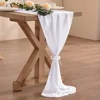 10FT Dusty Rose Chiffon Table Runner,Romantic Sheer Dining Table Decoration For Wedding Party Bridal Baby Shower 5