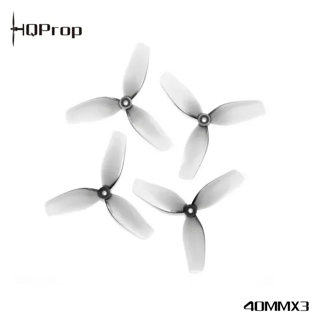Hélices 40mm 3 pales PC pour drones FPV micro, lot de 8 paires empilées