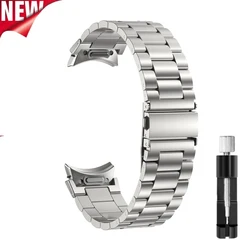Premium Metal Watch Strap with One - Click Attachment - Watch 6 Classic 47mm (Silver)