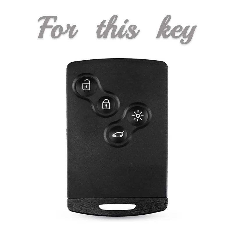 4 Button TPU Car Key Case Cover Shell Fob for Renault Duster Captur Clio Logan Megane Koleos Scenic Nema Fluence Zoe Accessories Key Case Cover