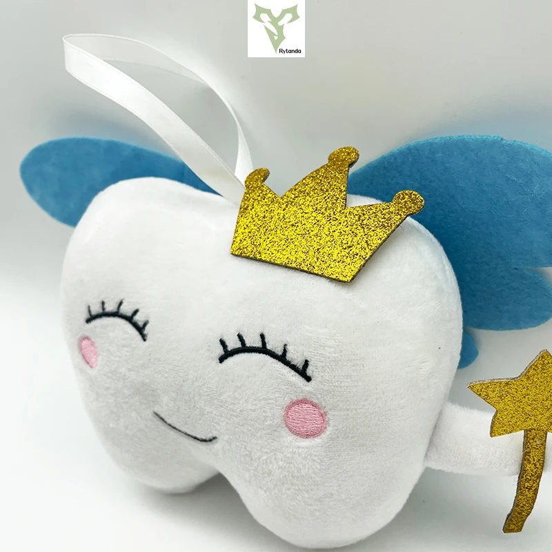 Rytanda Tooth Fairy Plush Toy Cute Cartoon Soft Material Stuffed Funny Sofa Cushion Decor Birthday Christmas Gift  For Children 3