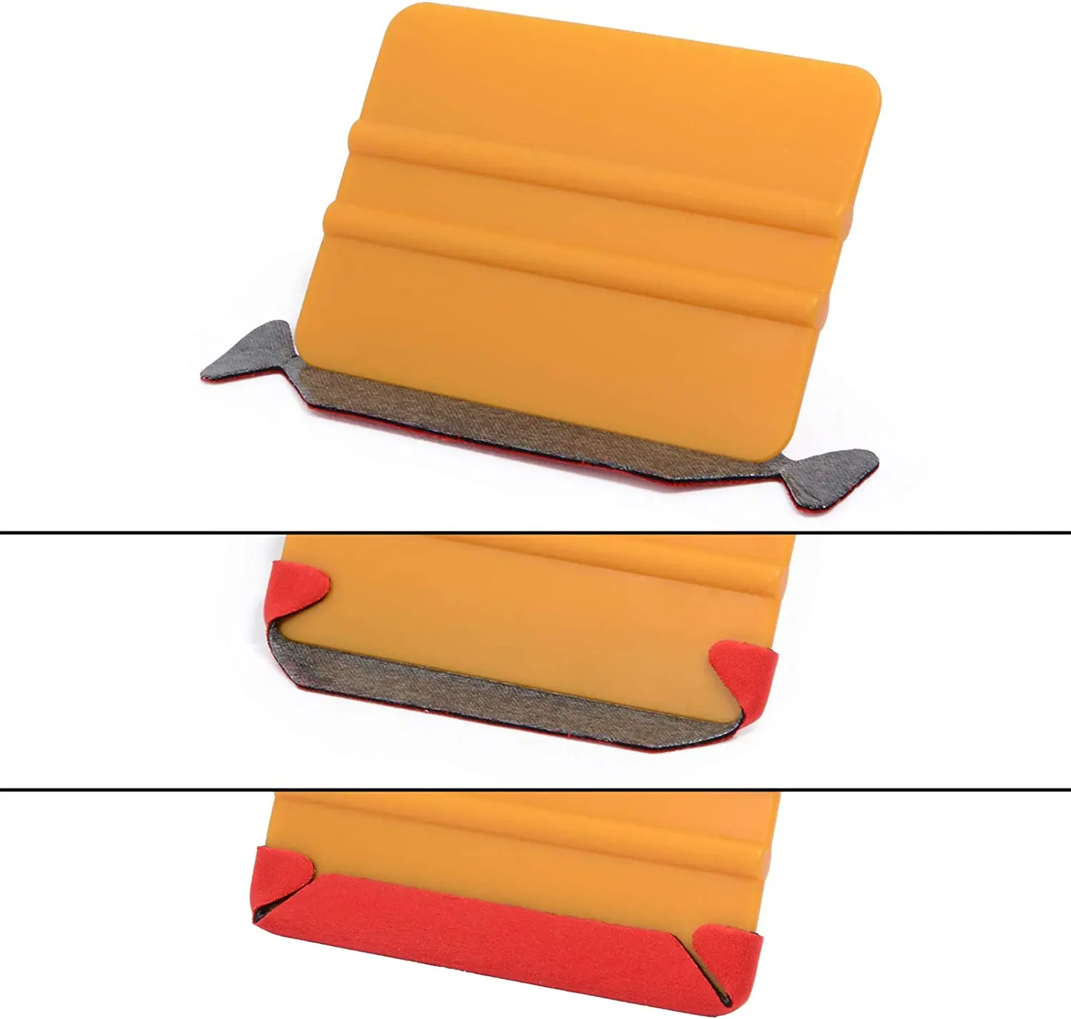 EHDIS 20PCS Spare Felt Fabric Cloth For Wrapping Car Vinyl Squeegee 10CM Scraper Scratch-Free Replacement Edge Protection Tools