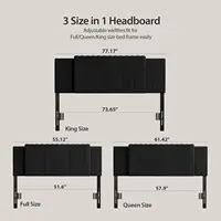 Adjustable Velvet Headboard for Full/Queen/King Beds, Tufted Design with Attachable Frame, Ideal for Bedroom Comfort 2