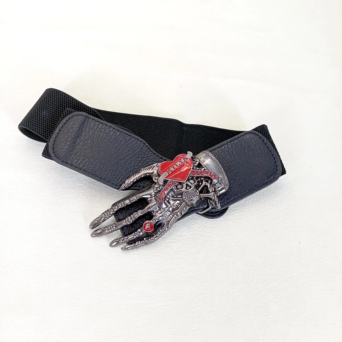 Unisex Korsett Gürtel Schädel Hand Weibliche Gothic Punk Y2k Designer Gürtel Für Frauen Plus Größe Gürtel Breiten Bund Männlich Dunkle serie – Detail 8