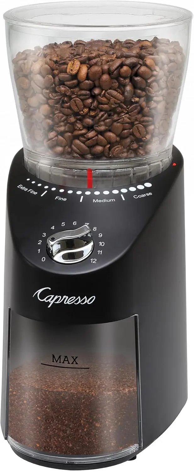 Infinity Plus Black Conical Burr Grinder
