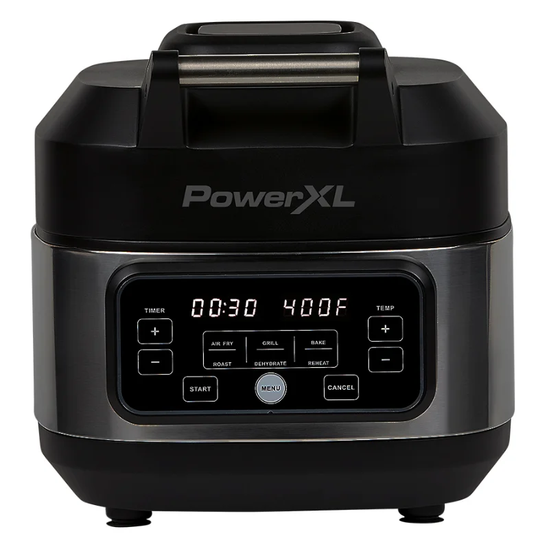 PowerXL Grill Air Fryer Home, Black, 5.5 Quart air fryers air fryer  accessories - AliExpress