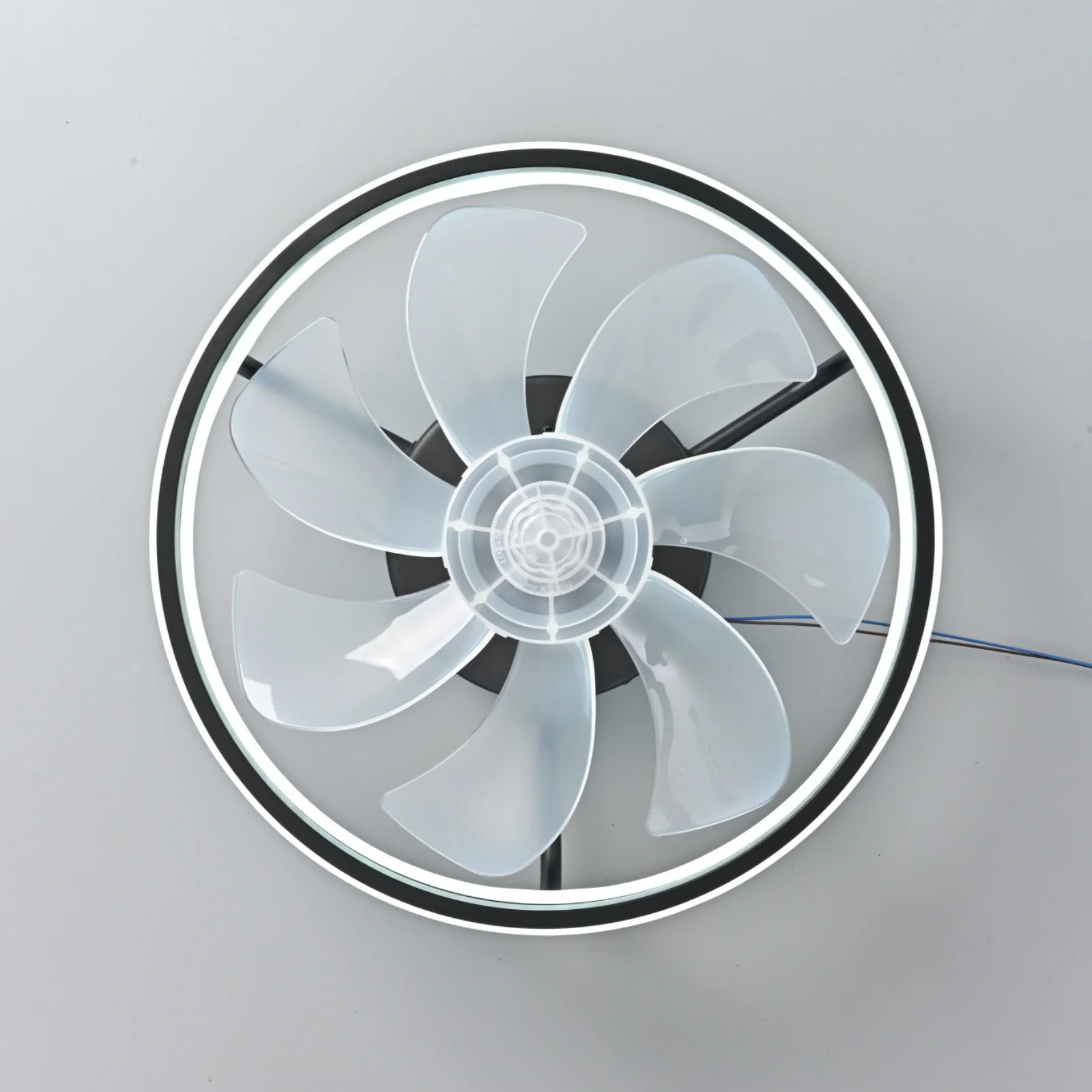 Modern Ceiling Fans Lights Remote Dimmable Low Profile Flush Mount Bladeless Fan