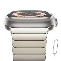 Stainless Steel Metal Strap for Apple Watch - Elegant Bracelet Design (Star)