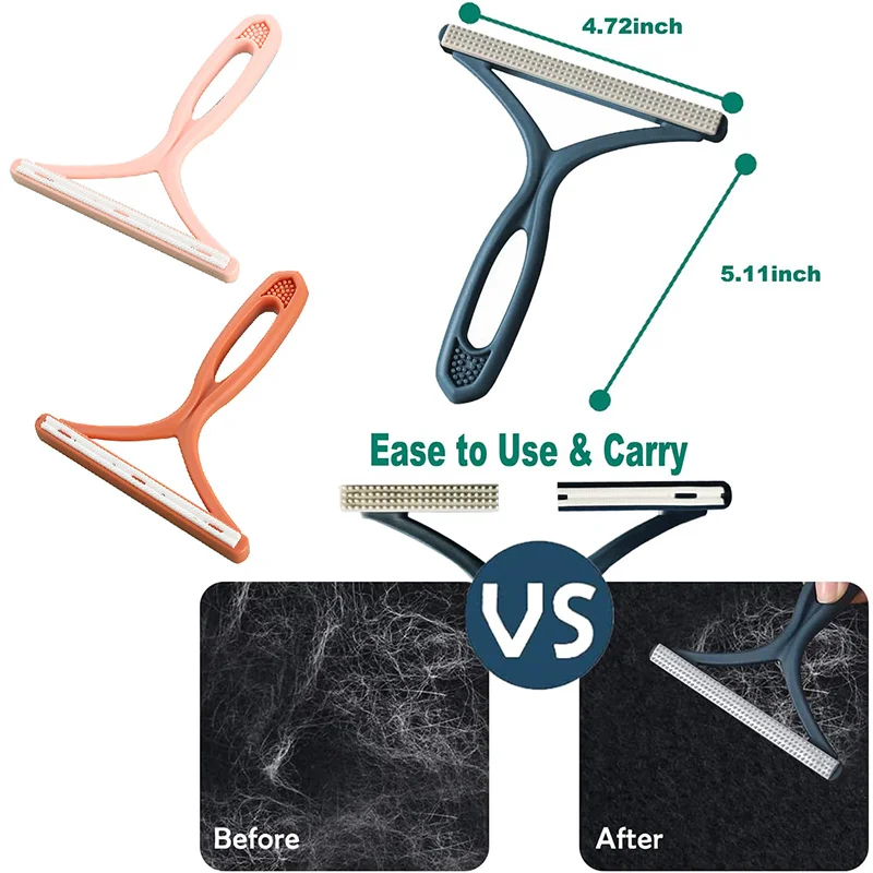 Pet Hair Remover Lint Remover Clean Tool Shaver Portable Silicone Double Sided Carpet Scraper Cleaner Fabric Shaver Brush Tool lint remover pet hair remover clothes lint remover