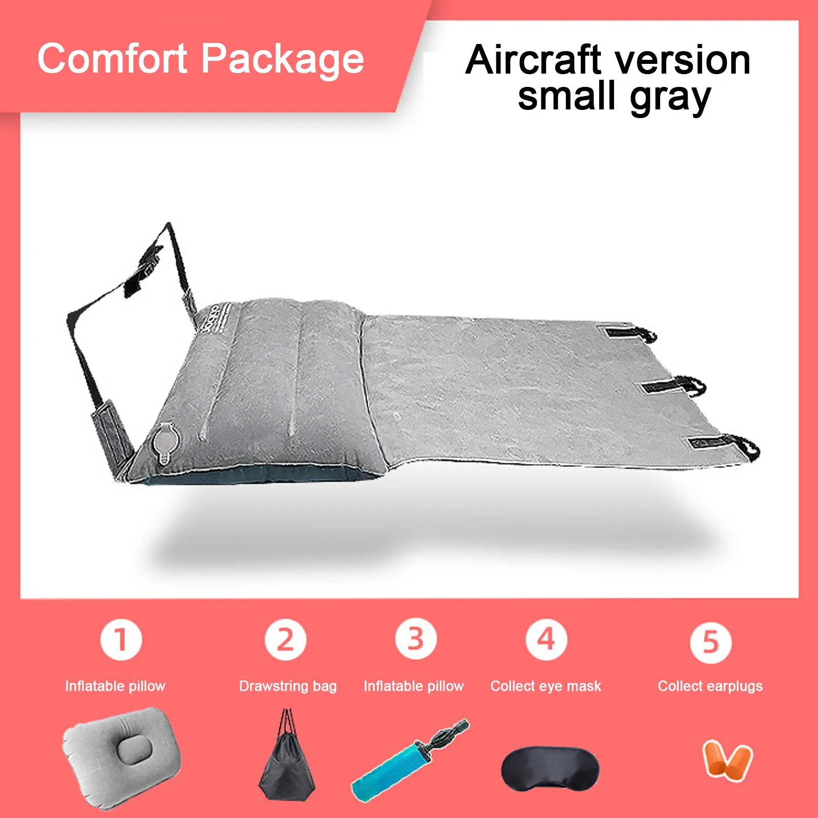 Adjustable Footrest Hammock Portable Travel Foot Rest Hammock Flight Chair For Planes Trains Buses Swing Chair Outdoor